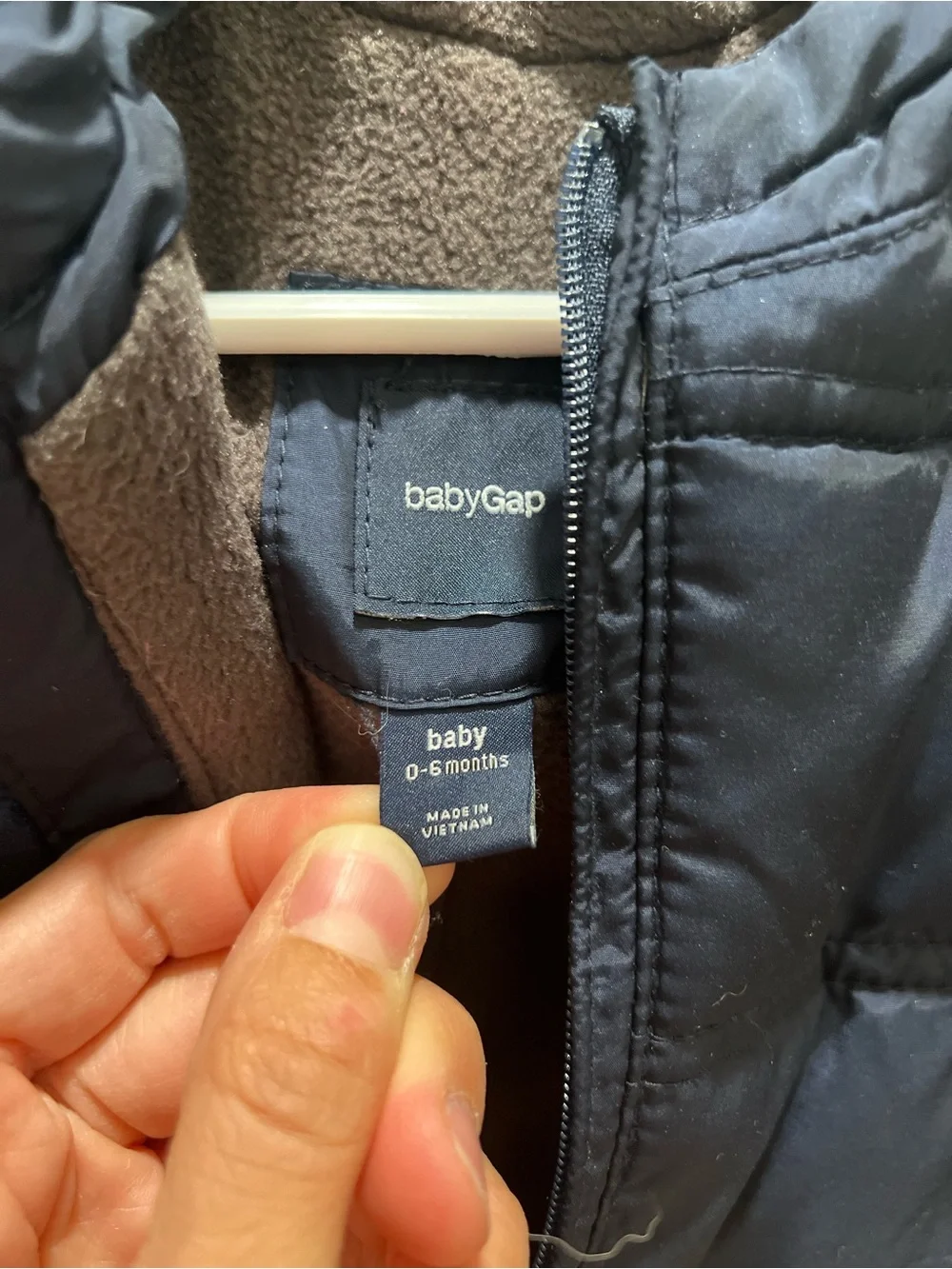 Old Navy Navy Puffer Hooded One-Piece Snowsuit for Kids